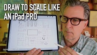 iPad Pro Drawing Plans to Scale in Procreate for Beginners including free download [upl. by Yllib]