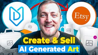 How To Use An AI Art Generator To Create amp Sell Print on Demand Products on Etsy using MyDesigns [upl. by Ley]