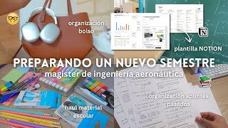 Preparando mi Primer Semestre de Ingeniería Aeronáutica Posgrado en Bordeaux  Apuntes GRWM [upl. by Aracal706]