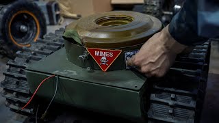 The Russian Federation has created a smart robot that can carry an antitank mine [upl. by Dawes]