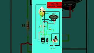 Class AB Amplifier Circuit Diagram shortvideo electronicstutorial [upl. by Frymire310]