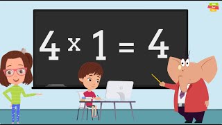 Table for number 4 Table for 4 Learn multiplication [upl. by Jewell]