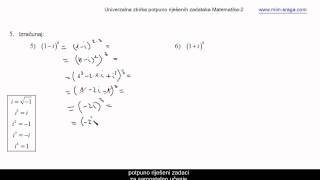 kompleksni brojevi vježbabr2  potpuno riješeni zadaci  Matematika 2  instrukcije [upl. by Elke622]