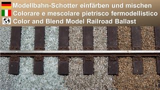 BBM1930s ModellbahnSchotter einfärben und mischen [upl. by Ahsienauq]