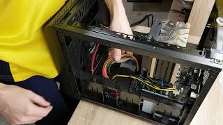 Сборка системного блока корпус Thermaltake Core V21 [upl. by Sigmund]