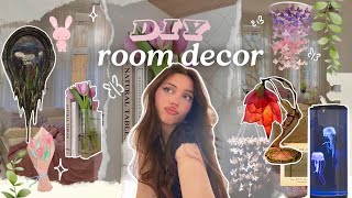 Making cute DIY room decor 🌷 7 cheap ideas for a Pinterest room ᡣ𐭩₊ ⊹ [upl. by Onairpic]