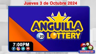 Anguilla Lottery en VIVO 📺  Jueves 3 de Octubre 2024 700 PM [upl. by Cypro98]