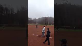 LEADOFF HOME RUN IN THE ISA BOMBS AWAY IN NC softball usa 2023 nc sports short shorts [upl. by Spear]