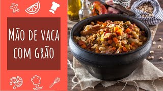 Receita de Mão de vaca com grão  TeleCulinária [upl. by Cullan]