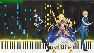 RESISTER by ASCA Full ver  Sword Art Online Alicization OP 2 Piano Arrangement with Sheets [upl. by Nibas]