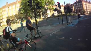 Another Red Light Jumping Cyclist Busted [upl. by Culley589]