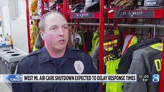 West Michigan Air Care shutdown expected to delay response times [upl. by Nive489]