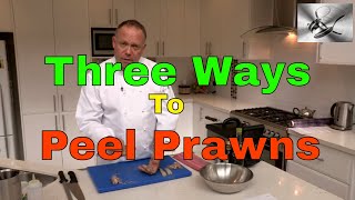 How to shell amp devein Prawns 3 ways  Paul Breheny  The Hook and The Cook [upl. by Niatsirk710]