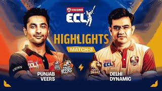 Nitin Chandila ki century padi Harsh ki Punjab ko bhaari  ECLT10 Match 3 Highlights [upl. by Yruam]