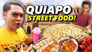 QUIAPO BEST Filipino Street Food Tour in MANILA ₱1000 Challenge Mahal na ba sa Quiapo [upl. by Aillil]