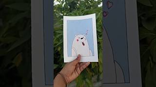 Ice Bear likes simple things oo icebear webarebears grizzley panda treding artwok art paint [upl. by Ylam]