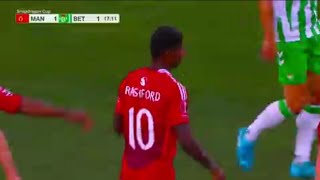 Marcus Rashford Goal Manchester United Vs Real Betis 11 All Goals Results Extended Highlights [upl. by Sivaj92]