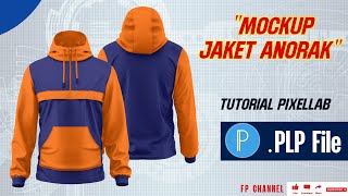 CARA MEMBUAT DESAIN MOCKUP JAKET ANORAK FRONT DAN BACK VIEW  FREE DOWNLOAD MOCKUP  PLP PIXELLAB [upl. by Anem981]