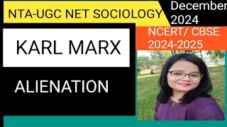 Alienation Karl Marx NTA UGC NET SOCIOLOGY  EduMentor An Open Learning [upl. by Harald]