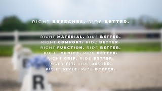 PIKEUR breeches the perfect companion  RIGHT BREECHES RIDE BETTER [upl. by Ian223]