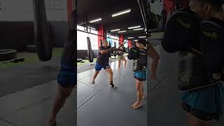 Learning Muay thai combos [upl. by Sharman]