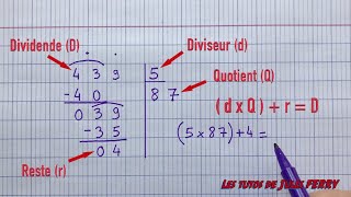 Division à 1 chiffre  CE2  CM1  CM2 [upl. by Marden830]