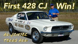 1968 Cobra Jet  Al Joniec Talks About His NHRA Winternationals Victory in CJ Mustang Debut [upl. by Nannoc883]