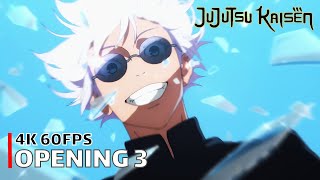 Jujutsu Kaisen  Opening 3 【Ao No Sumika】 4K 60FPS Creditless  CC [upl. by Scotti]