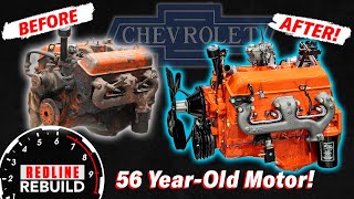 Crusty Chevy V8 Engine Rebuild TimeLapse and StopMotion  Redline Rebuild [upl. by Sheryl]