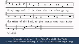 COMMUNION • 4th Sunday of Lent • SIMPLE ENGLISH PROPERS [upl. by Elrak]