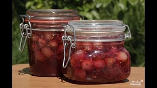 Gooseberries in syrup Homemade stepbystep recipe [upl. by Ardeha]