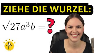 Teilweise WURZELZIEHEN mit Variablen – Radizieren Beispiele [upl. by Sanson]