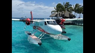 The W Resort Maldives  Seaplane Transfer to Male Airport Maldives [upl. by Aerdnahs]