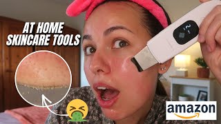 TESTING ULTRASONIC SKIN SCRUBBER  At Home Skincare Tools  First Impressions amp Review [upl. by Anglim975]