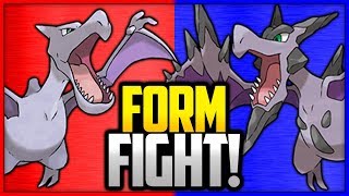 Aerodactyl vs Mega Aerodactyl  Pokémon Form Fight [upl. by Otreblasiul]