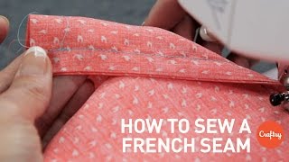 How to sew a french seam stepbystep  Sewing Tutorial with Angela Wolf [upl. by Rosalyn]