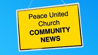 Peace United Church December 4 2022 Announcements [upl. by Ahsilaf]