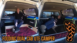 Dual Cab Ute Camper Build Tour [upl. by Anafetse]