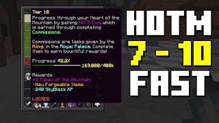 The FASTEST Way to Get Heart of the Mountain 7  10 Hypixel Skyblock Glacite Tunnels [upl. by Thessa]