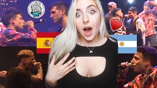 ARGENTINA 🇦🇷 VS ESPAÑA🇪🇸 en la GOD LEVEL PERÚ 2019 REACCIÓN WOS vs CHUTY [upl. by Kavanagh224]