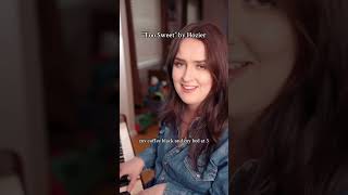 feeling too sweet with my new hair hozier 😜💁🏼‍♀️ TooSweet PianoCover Western [upl. by Nived]