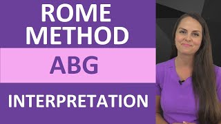 ABGs Interpretation ROME Method Explained  Arterial Blood Gas Problems Made Easy [upl. by Aztiray754]