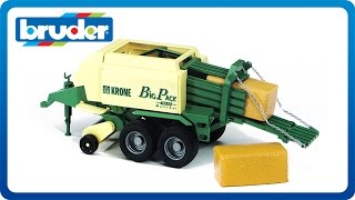 Bruder Toys Big Bale Press Krone Big Pack 02015 [upl. by Oirasec]