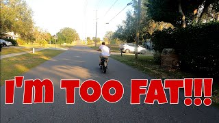 Part 2 of the ebike race 1500w ebike conversion 48v vs 52v I believe Im too fat [upl. by Oakie]