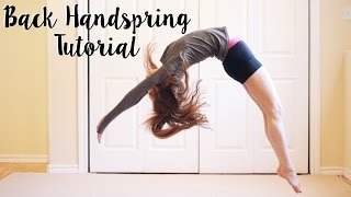 How to do a Back Handspring [upl. by Tiffanle975]