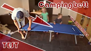 Campingbett │ Feldbett │ Test │ Unboxing │ Aufbau │ SONGMICS [upl. by Kwabena]