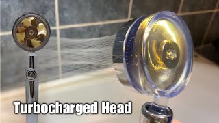 Turbocharged Spinning Shower Head [upl. by Ennovahc]