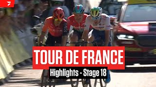 Tour de France 2024 Stage 18 Highlights [upl. by Patrick]