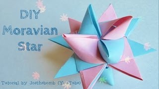 Christmas Crafts  Moravian Star Tutorial  Paper Weaving  Origami Star  Paper Crafts Ornament [upl. by Sudderth]