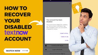 TextNow Account Disabled Problem Fix Working Trick  TextNow App 2023 [upl. by Hoye]